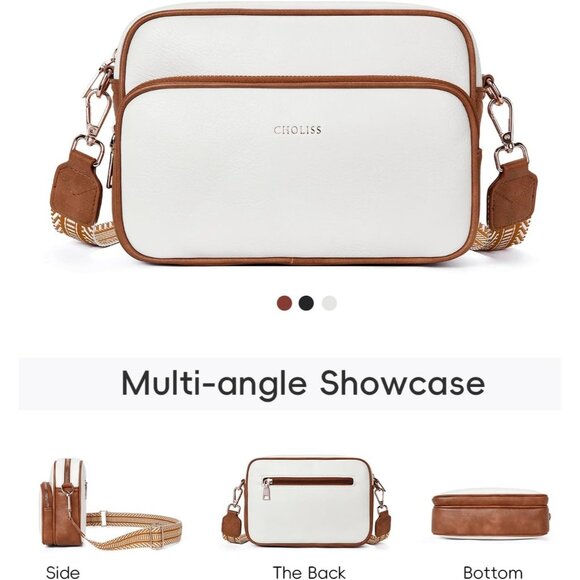 Women Small Crossbody Bag  Leather Purses Designer Shoulder Handbags - Picture 6 of 6